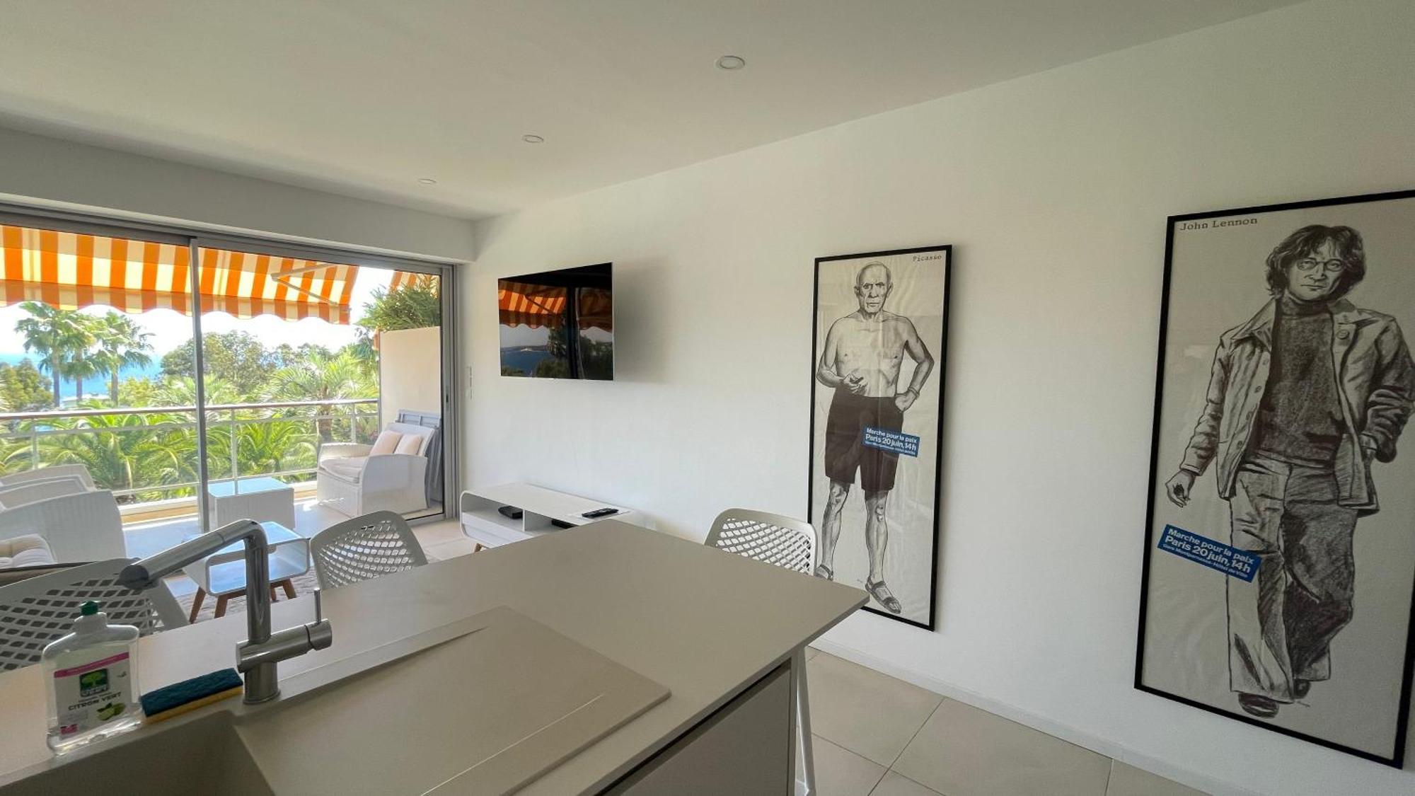 Appartement 2 Chambres Vue Mer Panoramique, Proche Croisette Cannes Vallauris Exterior photo